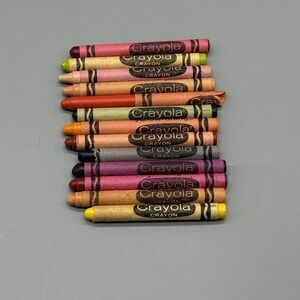 Vintage Crayola Crayons Lot of 13 Retired Colors Binney & Smith Made in USA HTF